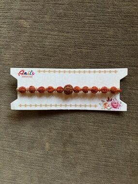 Adjustable Rudraksha Bead Bracelet